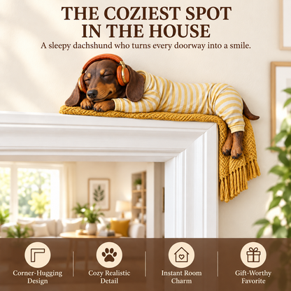 🔥 Last Day 50% OFF 🔥Sleeping Dachshund Door Topper