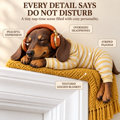 🔥 Last Day 50% OFF 🔥Sleeping Dachshund Door Topper