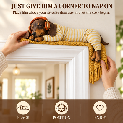 🔥 Last Day 50% OFF 🔥Sleeping Dachshund Door Topper