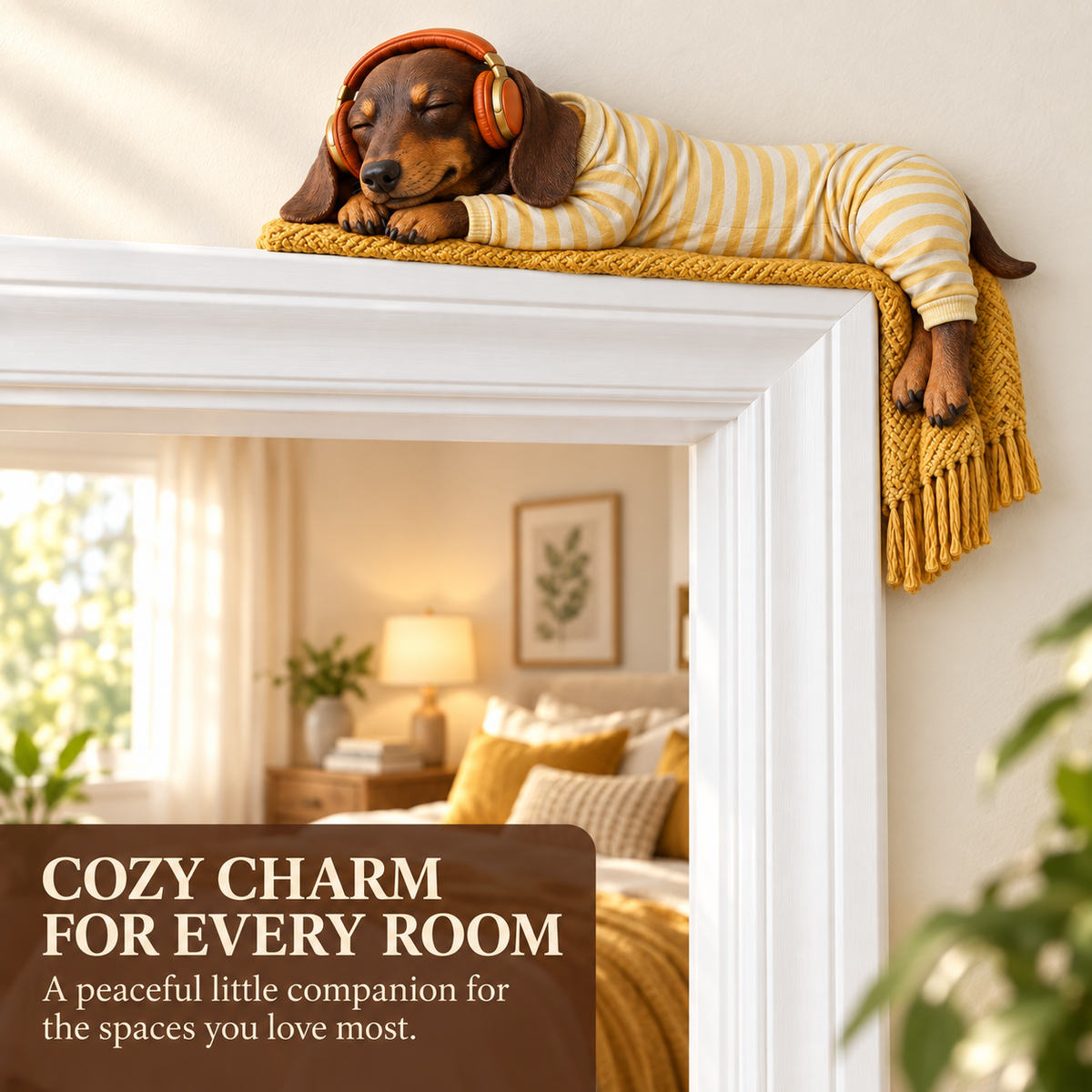 🔥 Last Day 50% OFF 🔥Sleeping Dachshund Door Topper