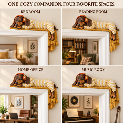🔥 Last Day 50% OFF 🔥Sleeping Dachshund Door Topper