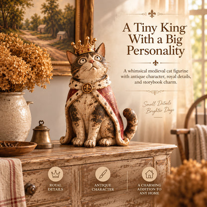 🔥Last Day 50% OFF - 🐈 Medieval Cat Court — Whimsical Vintage Cat Figurines