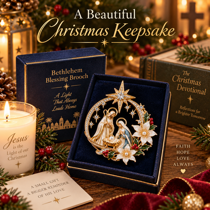 Bethlehem Star Blessing Brooch™ – Nativity Christmas Faith Gift