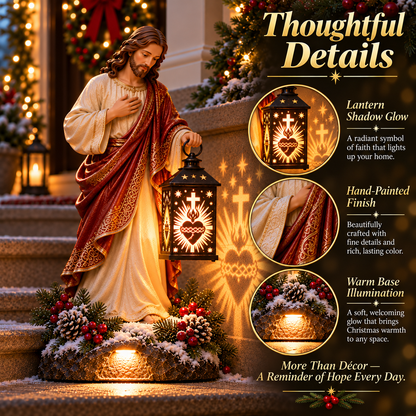 ✝️49% OFFJesus Guiding Light Collection™ – Lighted Christian Christmas Lantern Decor