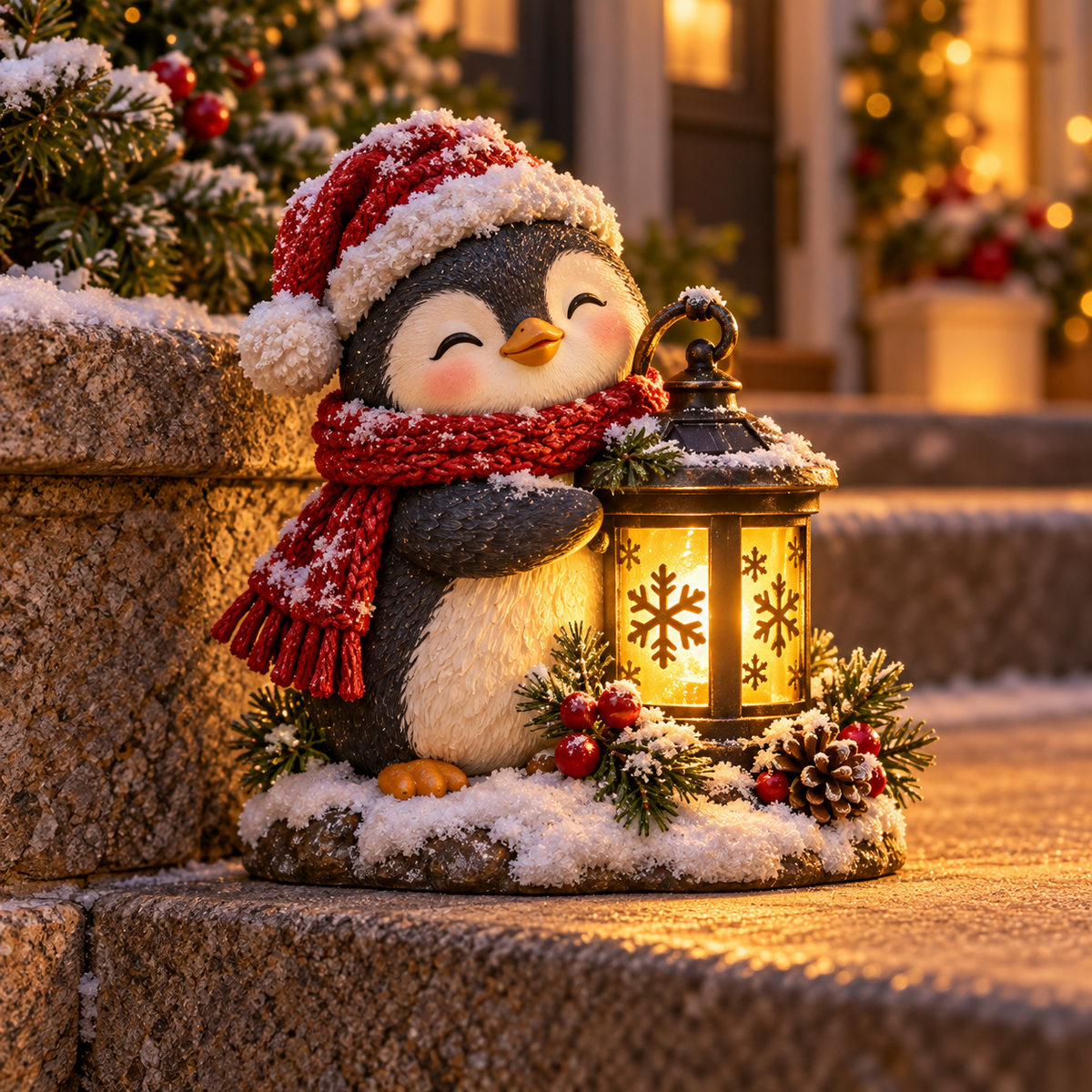 🎄 Last Day 49% Christmas Woodland Friends™ – Lighted Holiday Step Decor | 4 Festive Designs ✨