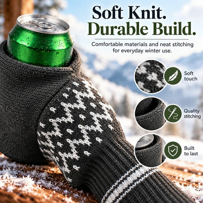 🎁Beer Mitten Gloves – Insulated Knit Drink Holder, 2PCS Set