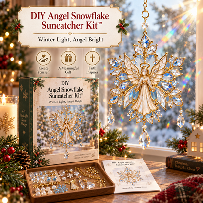 🔥 Last Day 49% OFF-👼DIY Angel Crystal Suncatcher Kit™ – Faith-Inspired Christmas Window Craft
