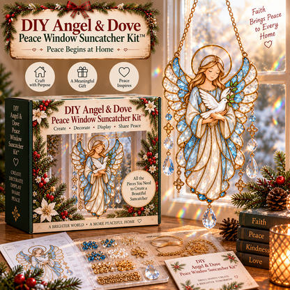 🔥 Last Day 49% OFF-👼DIY Angel Crystal Suncatcher Kit™ – Faith-Inspired Christmas Window Craft