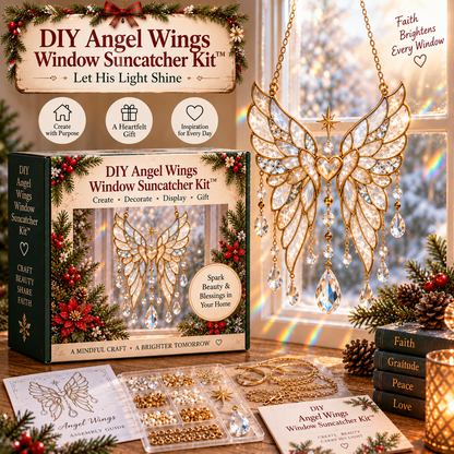 🔥 Last Day 49% OFF-👼DIY Angel Crystal Suncatcher Kit™ – Faith-Inspired Christmas Window Craft