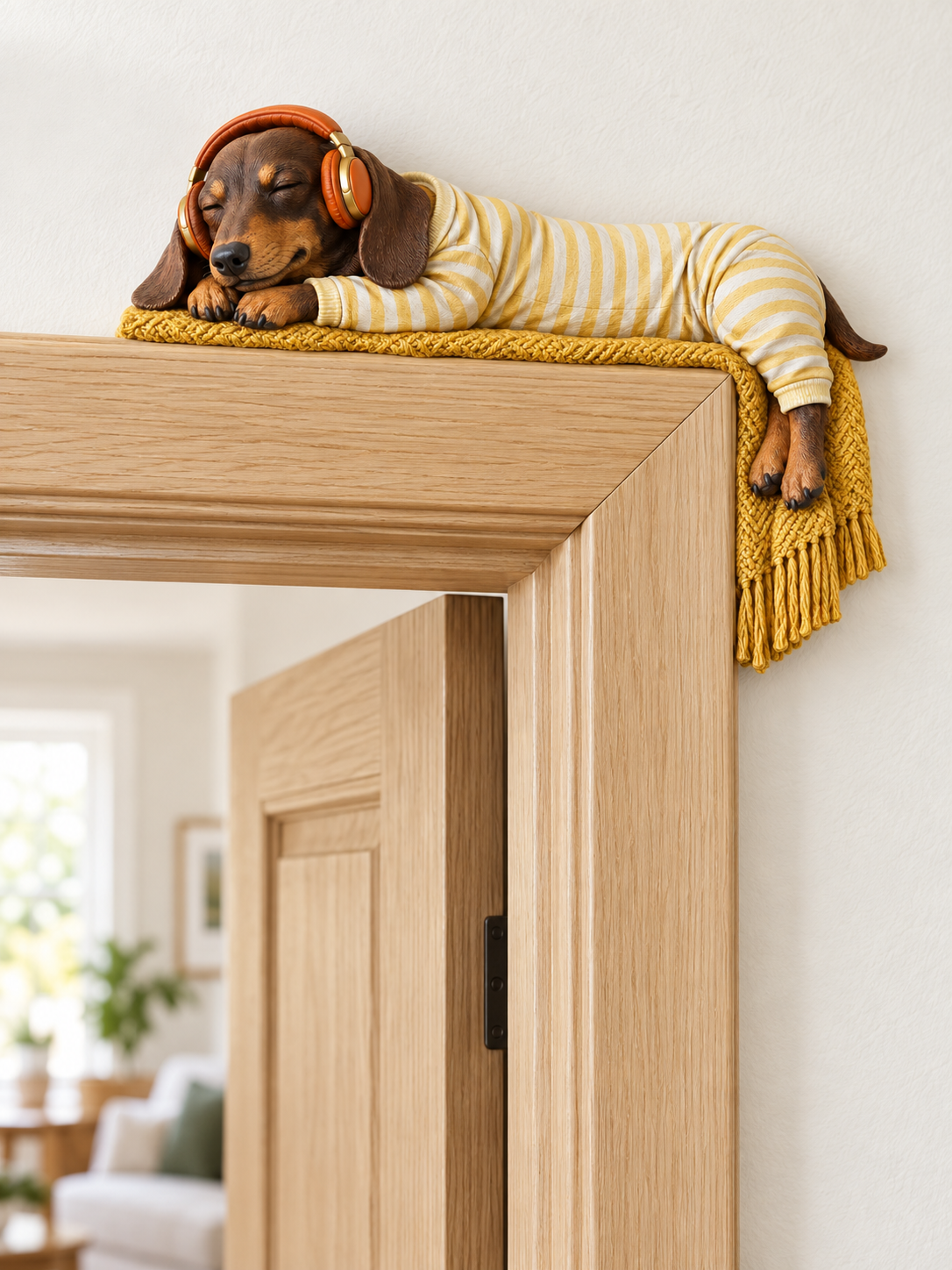🔥 Last Day 50% OFF 🔥Sleeping Dachshund Door Topper