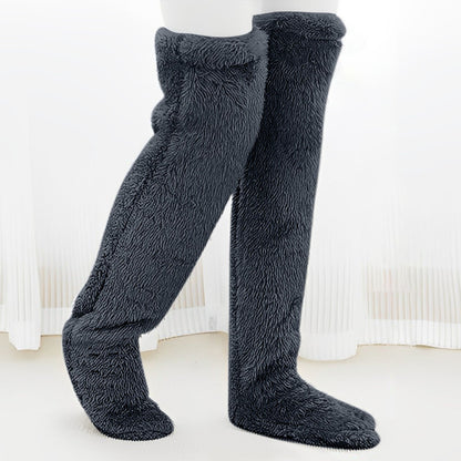 🧦 Cozy Ultra-Long Plush Thigh-High Socks – Say Goodbye to Cold Feet All Winter Long! ❄️