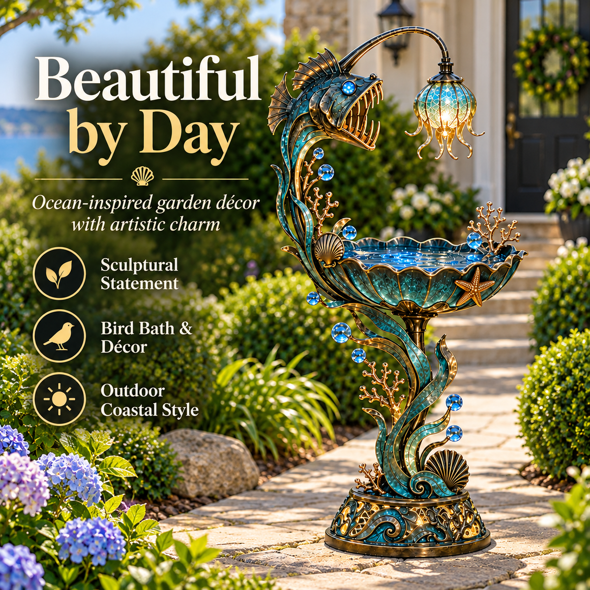 Abyss Glow Garden Fountain beautiful by day