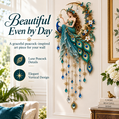 🦚✨Last Day 49% Peacock Fairy Starfall Wall Light™ – Elegant Lighted Wall Decor