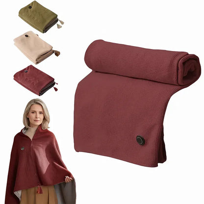 Early Winter Sale: 49% Off -❄️ Portable Heated Blanket Shawl | 15-Second Heating, 3 Heat Levels & Ultra-Soft Winter Comfort 🔥