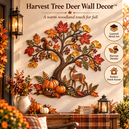 🍁 🦊 🦌 Autumn Woodland Metal Wall Decor Collection