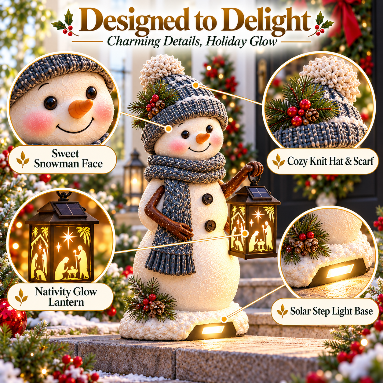 Snowman product detail close-up