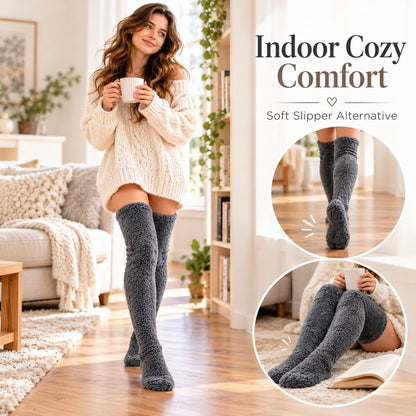 🧦 Cozy Ultra-Long Plush Thigh-High Socks – Say Goodbye to Cold Feet All Winter Long! ❄️
