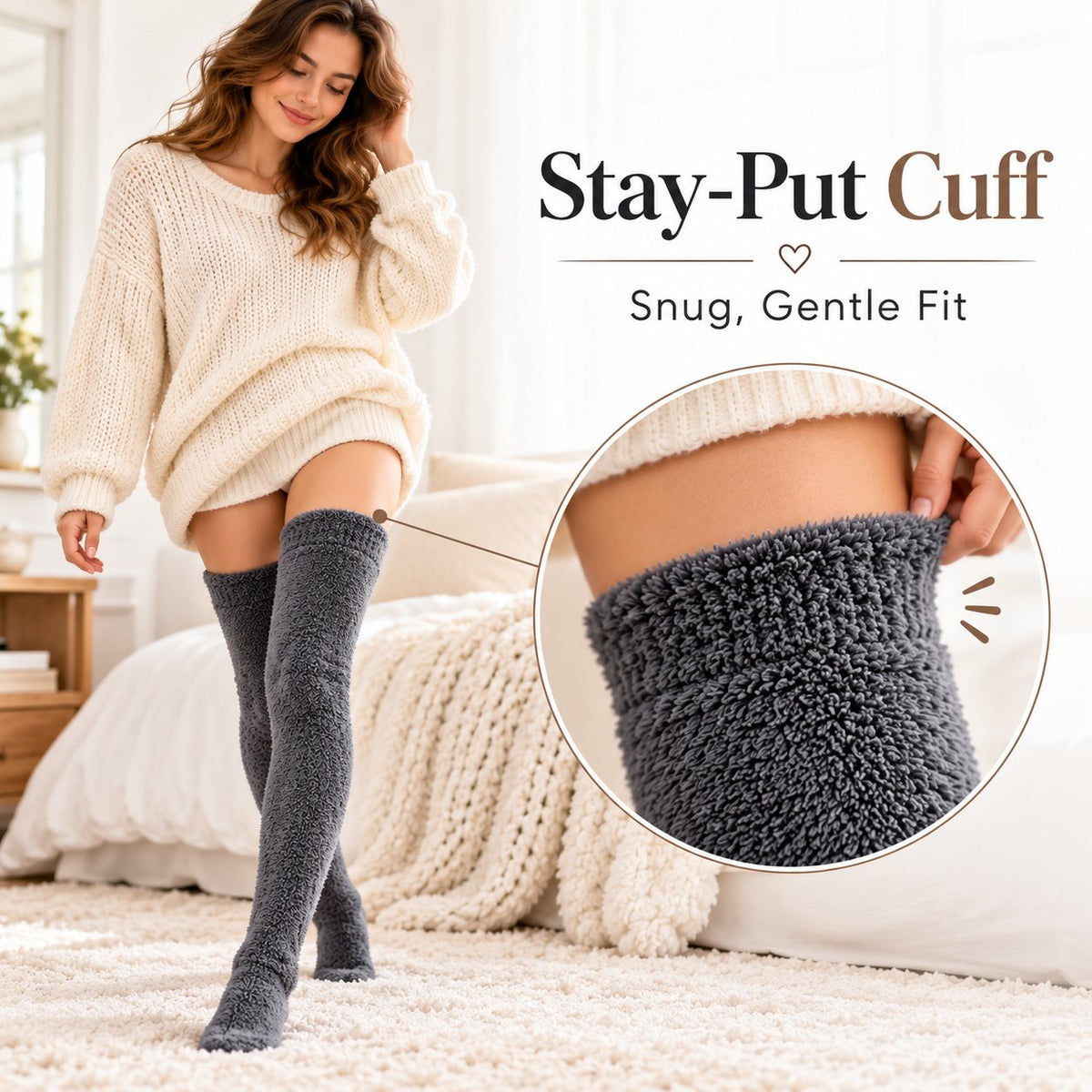 🧦 Cozy Ultra-Long Plush Thigh-High Socks – Say Goodbye to Cold Feet All Winter Long! ❄️