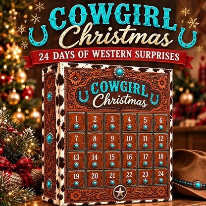 ⏳ Last Day 49% OFF – 🤠 Cowgirl Christmas Advent Calendar | 24 Days of Western-Inspired Surprises 🎄
