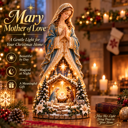 🙏✨ Last Day 49% OFF✨ Mary & Jesus Light of Faith Collection™ – Lighted Nativity Christmas Decor