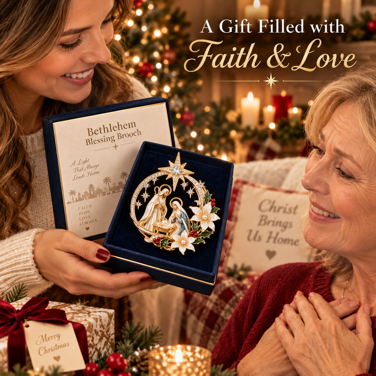 Bethlehem Star Blessing Brooch™ – Nativity Christmas Faith Gift