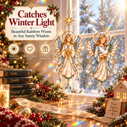 🔥 Last Day 49% OFF-👼DIY Angel Crystal Suncatcher Kit™ – Faith-Inspired Christmas Window Craft