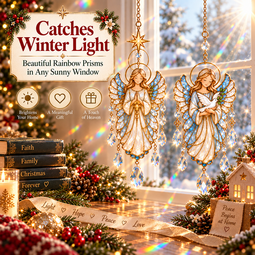 🔥 Last Day 49% OFF-👼DIY Angel Crystal Suncatcher Kit™ – Faith-Inspired Christmas Window Craft