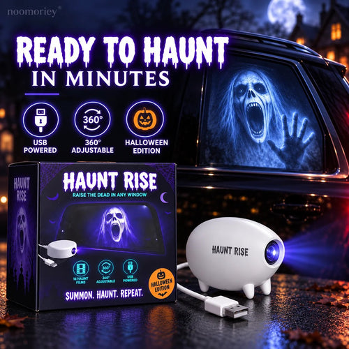 🎃 Halloween Window Projector ✨ 16 Spooky Movies – USB-Powered Halloween Decoration