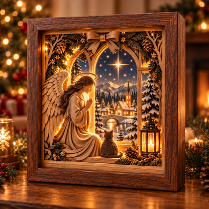 ✨Last Day 49% OFF✨🎄 Beginner-Friendly DIY Wooden Frame Light™ – 3D Christmas LED Kit