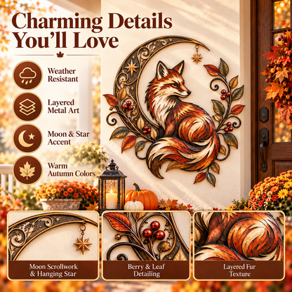 🍁 🦊 🦌 Autumn Woodland Metal Wall Decor Collection