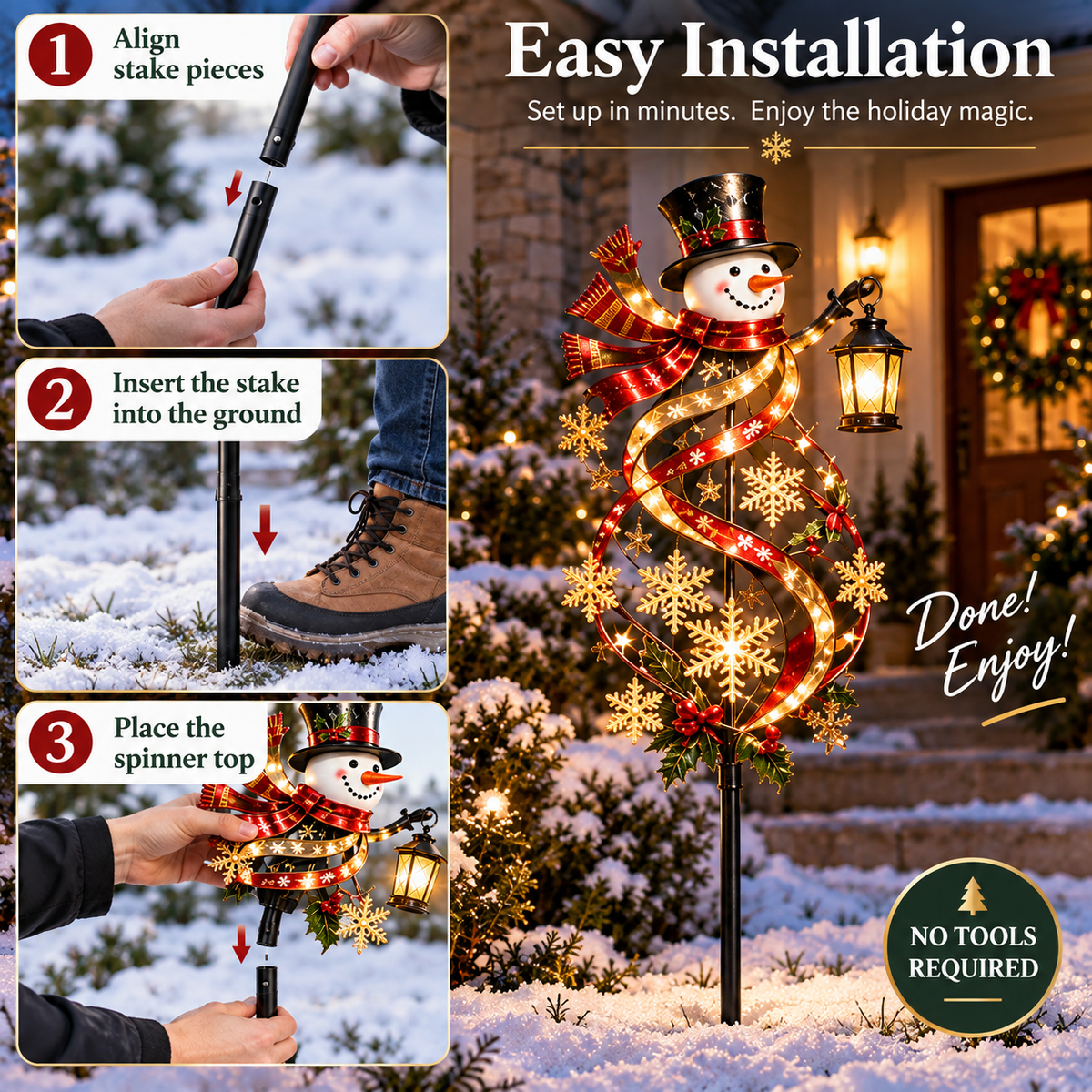 🔥Last Day 49% OFF🔥  Christmas Wind Spinner