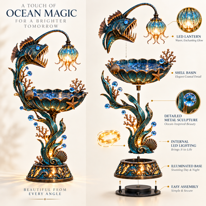 ✨ Last Day 49% OFF🌊 Abyss Glow Garden Fountain™ – Lighted Ocean-Inspired Outdoor Decor