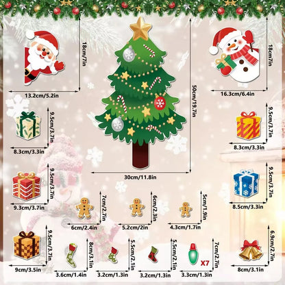 ⏳ Last Day 49% OFF – 🎄DIY Magnetic Christmas Fridge Decor | Reusable Tree & Holiday Magnets for Family Fun 🧲
