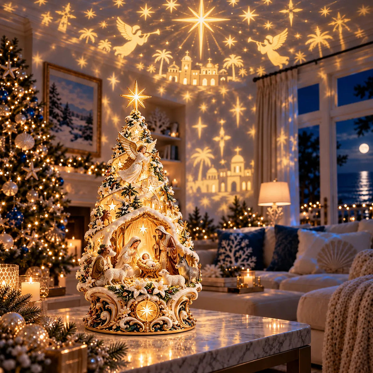 🔥LAST DAY 49% OFF ✨Lighted Nativity Christmas Tree