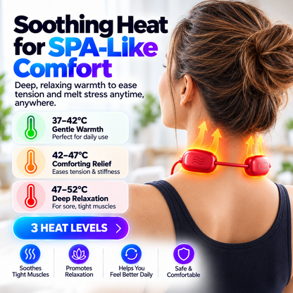 🔥Portable Neck Massager with Heat – Lightweight Comfort Anytime, Anywhere