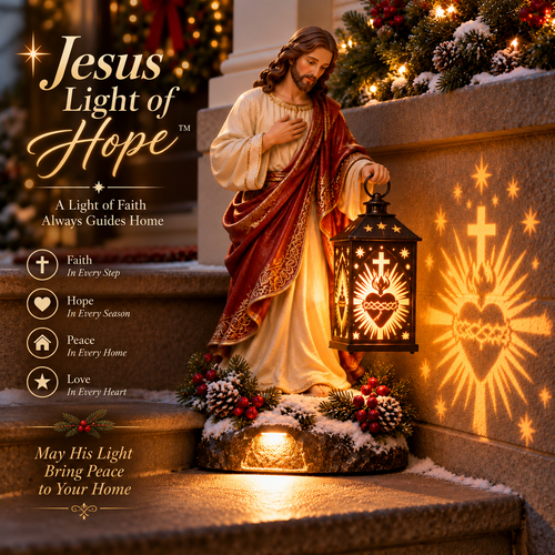 ✝️49% OFFJesus Guiding Light Collection™ – Lighted Christian Christmas Lantern Decor