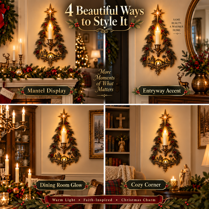 ✨ Last Day 49% OFF ⭐ Bethlehem Star Nativity Candle Sconce™ – Lighted Christmas Wall Decor
