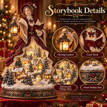 ✨Last Day 49% OFF ✨ Victorian Caroler Christmas Glow™ – Lighted Village Lady Tabletop Decor✨