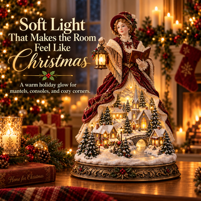 ✨Last Day 49% OFF ✨ Victorian Caroler Christmas Glow™ – Lighted Village Lady Tabletop Decor✨