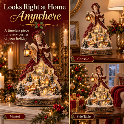✨Last Day 49% OFF ✨ Victorian Caroler Christmas Glow™ – Lighted Village Lady Tabletop Decor✨