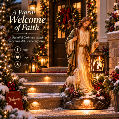 ✝️49% OFFJesus Guiding Light Collection™ – Lighted Christian Christmas Lantern Decor