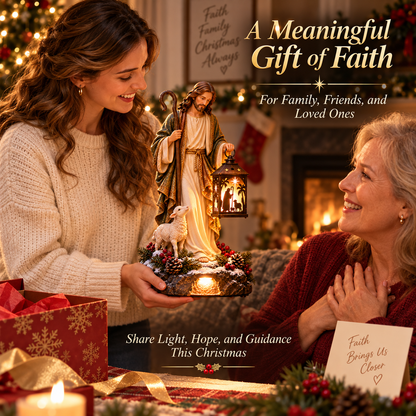 ✝️49% OFFJesus Guiding Light Collection™ – Lighted Christian Christmas Lantern Decor