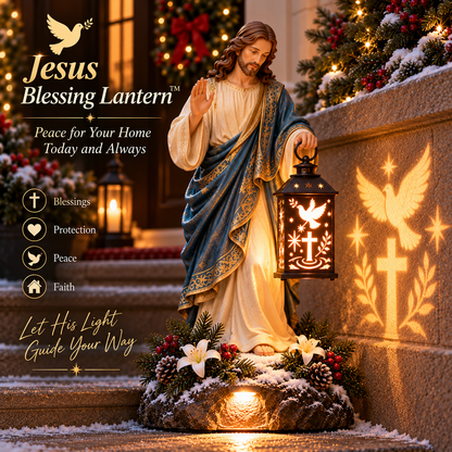 ✝️49% OFFJesus Guiding Light Collection™ – Lighted Christian Christmas Lantern Decor