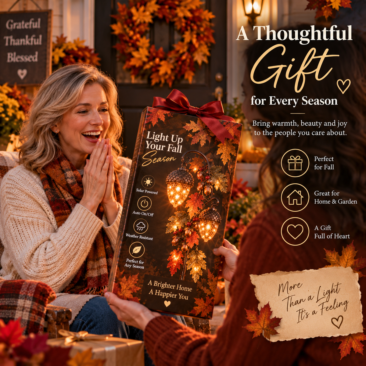 Autumn Acorn Glow fall gift