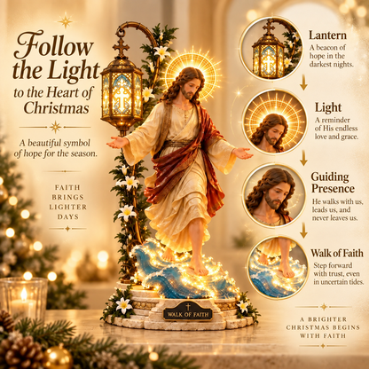 🔥 LAST DAY 50% OFF✝️ Walk of Faith™ Illuminated Jesus Tabletop Decor – A Guiding Light for Your Home