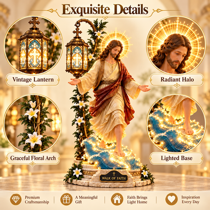 🔥 LAST DAY 50% OFF✝️ Walk of Faith™ Illuminated Jesus Tabletop Decor – A Guiding Light for Your Home