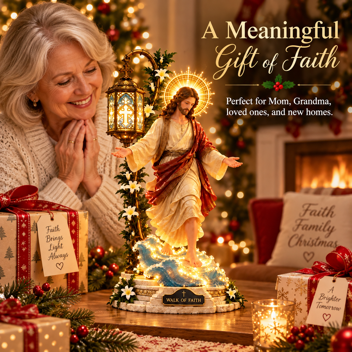 🔥 LAST DAY 50% OFF✝️ Walk of Faith™ Illuminated Jesus Tabletop Decor – A Guiding Light for Your Home