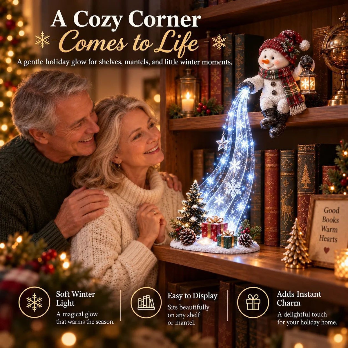 Christmas Storybook Shelf Light