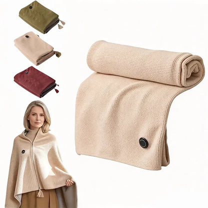 Early Winter Sale: 49% Off -❄️ Portable Heated Blanket Shawl | 15-Second Heating, 3 Heat Levels & Ultra-Soft Winter Comfort 🔥