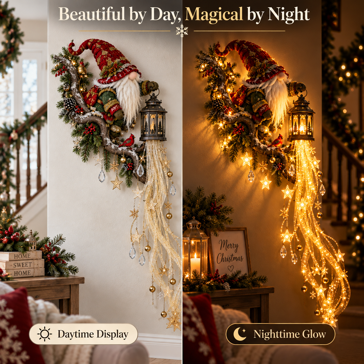 Gnome Lanternfall day and night comparison